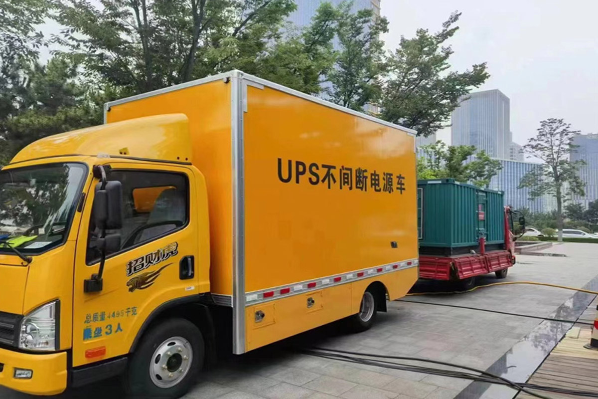 洛阳发电机租赁施工现场